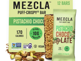 Mezcla Vegan Protein Bars, Gluten Free Snack Made with Dark Chocolate, Pea Protein, Pistachios and Other Premium Ingredients, Dubai Chocolate Bar, Healthy Snacks, Pistachio Chocolate, 10g of Protein, 12 Pack